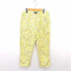 ジャーナルスタンダード JOURNAL STANDARD パンツ テーパード 総柄 ジップフライ 綿 コットン 36 黄 茶 イエロー ベージュ /TT27のサムネイル