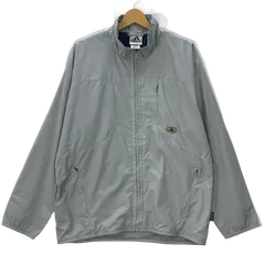 90's adidas 90年代 アディダス 万国旗 ナイロンジャケット ウィンドブレーカー 裏メッシュ アースカラー テック系 アウター ワンポイントロゴ オーバーサイズ インドネシア製 Mサイズ グレー