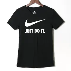 ナイキ 半袖Ｔシャツ ビッグロゴ プリント 半袖TEE クルーネック レディース Sサイズ ブラック NIKE 【中古】