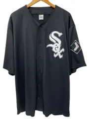 FANATIC (ファナティック) MLB Chicago White Sox レプリカ ユニフォーム 刺繍 ロゴ メッシュ  XL ブラック メンズ/045のサムネイル