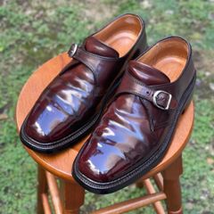 コードバン　Alden オールデン 1841 モンクストラップ　US6D