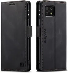 Sharp AQUOS sense6 ケース手帳型 サイドマグネット 全面保護 耐衝撃 耐摩擦 スタンド機能 PUレザー 財布型 スマホケース カード収納 (AU sense6/6S SHG05 SHG07 SH-54B SH-M19 6.1inch 対応)