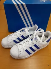 2024年最新】adidas superstar 青 白の人気アイテム - メルカリ