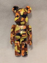MEDICOMTOY BAPEPLAY02/BE@RBRICK 100%迷彩(茶系)/BAPEPLAY02/BE@RBRICK