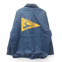 XL/古着 長袖 ナイロン ジャケット メンズ 90s YACHT CLUB ラグラン 紺 ネイビー 内側ボア 25sep16 中古 アウター ウインドブレーカー