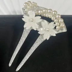 KZ008-a 簪 かんざし 銀色 結婚式 和装 髪飾り 卒業式 成人式 着物