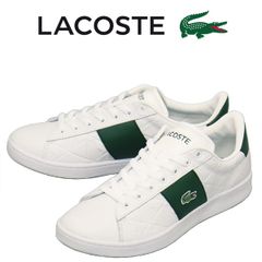 LACOSTE (ラコステ) メンズ SMA0219 CARNABY SET 1252 APAC SMA レザースニーカー 1R5 WHTxGRN LC391 UK8-約26.5cm