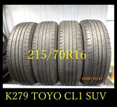 【K279】TOYO PROXES CL1 SUV 215/70R16