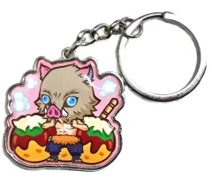 【中古】雑貨 嘴平伊之助(たこ焼き) メタルキーホルダー 「鬼滅の刃」 大阪限定