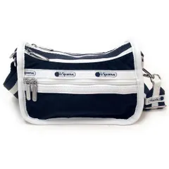 【新品 未使用】LeSportsac レスポートサック ショルダーバッグ SMALL LOAF CROSSBODY  ダブルファスナー スペクテイターディープブルー 1222 C466