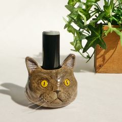 猫ミニスタンド＊ブリティッシュショートヘア＊アニマルミニスタンド＊はんこ立て・ペン立て・リップクリームスタンド・一輪挿し・インテリア等に...