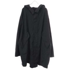 ANN DEMEULEMEESTER アンドゥムルメステール カシミヤ混 ウールモッズコート ブラック Sのサムネイル