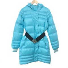 EMPORIO ARMANI エンポリオアルマーニ  ダウンジャケット サイズ:M  ブルー  レディース ベルト付き　240002229576