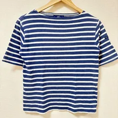 定番◎【SAINT JAMES】セントジェームス ボーダー Tシャツ インディゴ 生成り ネイビー ボートネック コットン 綿100% カットソー  ウェッソン フレンチカジュアル ユーロ マリンコーデ 夏服 レディース/M9492SS