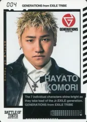 【中古】コレクションカード(男性) 004：GENERATIONS from EXILE TRIBE/小森隼/Supersonic ver./「BATTLE OF TOKYO ～ENTER THE Jr.EXILE～」BOTカード 第2弾