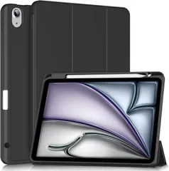 ブラック BQDIYOO iPad Air 第6世代 ケース 2024 11 インチ ipad ケース iPad Air 第5世代 ケース 2022 / iPad Air 第4世代 ケース 2020オートスリープ/ウェイク機能10.9 インチ ipad ケース