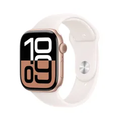 Apple Watch Series 10（GPS + Cellularモデル）- 46mmローズゴールドアルミニウムケースのサムネイル