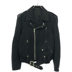 Yohji Yamamoto POUR HOMME ヨウジヤマモト プールオム 12SS モールスキン ダブルライダースジャケット HB-J63-037 ブラック 4