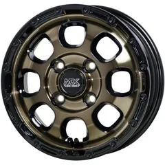 ホイール4本セット MAD CROSS GRACE ブロンズクリア 12インチ 4B+43 4H-100のサムネイル