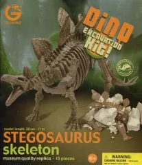 【中古】プラモデル 模型 STEGOSAURUS Skeleton -ステゴサウルス- 「DINO」 恐竜化石発掘キット [25167]