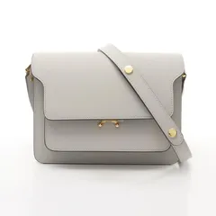 マルニ MARNI ショルダーバッグ TRUNK BAG トランクバッグ SBMPN09NO1 グレー レザー トランクバッグ レディース Used Aのサムネイル