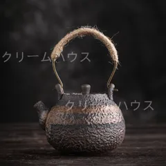 茶道具　火鉢　鉄瓶　鉄釜　茶釜 南部 鳳文堂造 鉄製 茶釜 （検索 茶道具 鉄釜 釜 骨董 茶道 鉄瓶