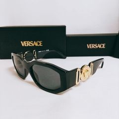 【新品未使用】VERSACE ブラック メドゥーサ ビギー サングラス