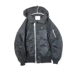 sacai - 美品 19AW sacai サカイ MA-1×MELTON JACKET ドッキング