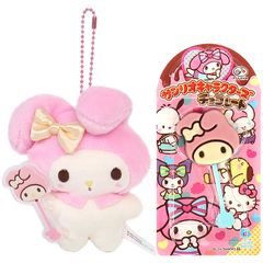 マイメロディ 不二家棒付きチョコレート＆マスコットホルダー セット サンリオ sanrio キャラクター