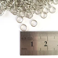 丸カン シルバー 【 5mm 】 マルカン 鉄製 ハンドメイド アクセサリーパーツ ハンドメイドアクセサリー