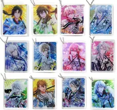【中古】キーホルダー・マスコット(キャラクター) 全12種セット 「アイドリッシュセブン×animatecafe CoLotta(トレーディングアクリルプレートキーホルダー)」