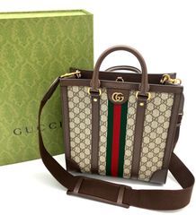 【鑑定済み】正規品 グッチ GUCCI オフィディア ミディアム 2WAY トートバッグ 724685