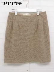 ◇ green label relaxing UNITED ARROWS サイドジップ ミニ タイト スカート サイズ38 ベージュ レディース  【中古】 【1108300000856】