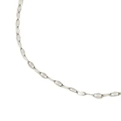 【G：シルバー×45cm】[Cream dot. クリームドット公式] ネックレス レディース ステンレス製 金属アレルギー つけっぱなし サージカルステンレス タイプ 極細 ロング スキンジュエリー 45cm 55cm 70cm チェーン 大人  