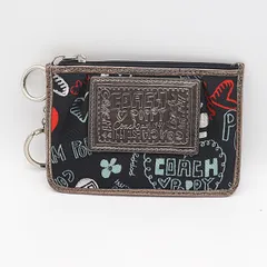 美品 コーチ キーリング付きコインケース・小銭入れ ファッション・ブランド小物 2000000 NSK KTU