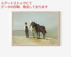 mz ポスター A3 (A4も可) 抽象的な馬の 写真 ウォールアート 馬の