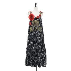 Dolce&Gabbana ワンピース DOLCE&GABBANA 赤花柄黒ドットワンピース ｜ハイブランド・海外