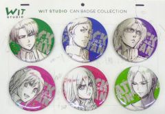 [Used] Badge/Pin (Character) Group Can Badge Collection (Set of 6 B)Attack Titan Season 2