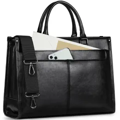 【数量限定】ブラック 仕事 出張 通勤 通学 ビジネス 防撥水 2WAY ブリーフケース 15.6インチ PCバッグ 自立 リクルートバッグ 大容量 就活バッグ A4対応 メンズ ビジネスバッグ [KTMOUW]