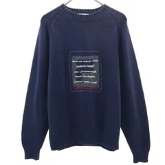 フィラ 長袖 セーター M ネイビー FILA ニット メンズのサムネイル