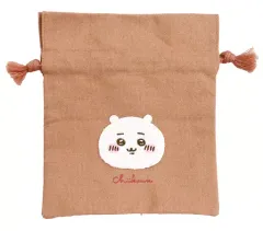 【中古】バッグ ちいかわ ふわふわワッペン 巾着 「ちいかわ なんか小さくてかわいいやつ」
