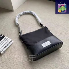 【新品】Maison Margiela 黒いショルダーバッグ-WTO輸入1