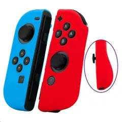 新品　コントローラ用 スイッチ カバー 保護ケース (L)/(R) キズ防止 シリコンケース Joy-Con用 滑り止め Switch (イェロー) RDFJ