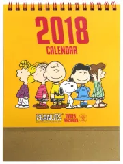【中古】カレンダー スヌーピー × TOWER RECORDS 2018年度 卓上カレンダー