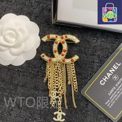 CHANELブローチ正規品未使用シャネル CHANEL - 新品未使用 シャネル ブローチ 扇子 ゴールド CHANEL