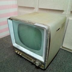 【アンティーク】当時物！昭和35年1960年 真空管TV【ジャンク】 アンティーク】当時物！昭和35年1960年 真空管TV【ジャンク