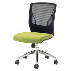 オカムラ オフィスチェア 在宅勤務 テレワーク対応 ビラージュ メッシュバック 肘なし グリーン 8VCM1A-FHR5 幅64.4×奥行64.4×高さ89~98.6cm 座面高さ43.5~53.1cm