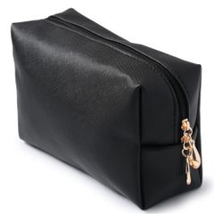 【人気商品】取り出しやすい 大容量 おしゃれ 大きめ (ブラック) メイクポーチ pouch01 化粧ポーチ
