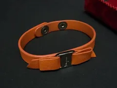 【美品】FERRAGAMO フェラガモ 二重巻き ブレスレット オレンジ 2025年最新】フェラガモ オレンジ ブレスレットの人気アイテム