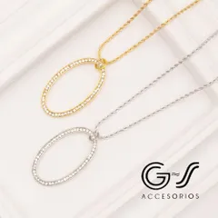ジルコニアラウンドデザイン　ロングネックレス　レディースジュエリー　アクセサリー　インポート　コスチュームジュエリー　パーティー　結婚式　発表会　お呼ばれ